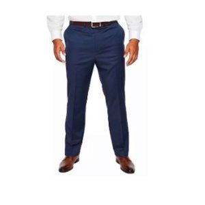 Shaquille O'Neal 50x29 Mens Big and Tall Black Stretch Regular Fit SuitPants